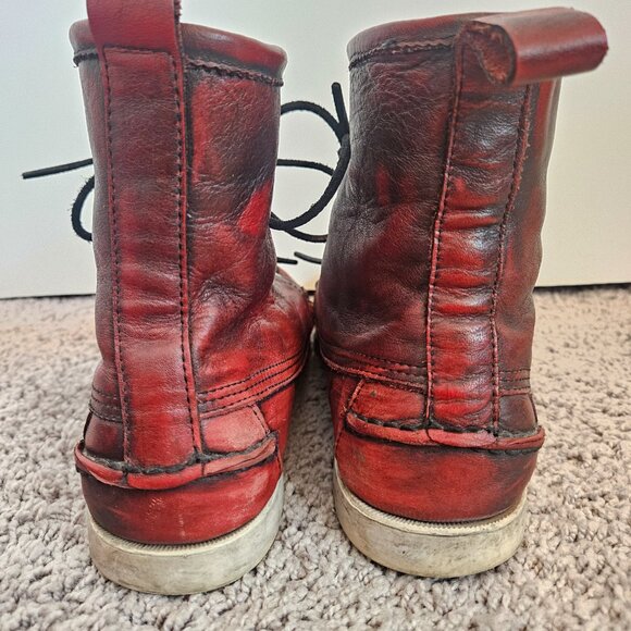 Sebago Lighthouse Docksider High Tops Firecracker Red Sz9 Mens/11Wmn - Picture 4 of 7